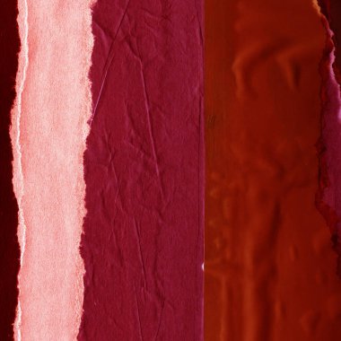 Çeşitli kağıtların kolajı, renkli soyut arkaplan  