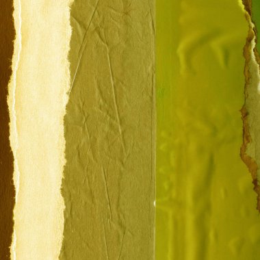 Çeşitli kağıtların kolajı, renkli soyut arkaplan  