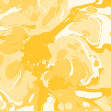 Sarı mermer arkaplan boya sıçrama deseni ile