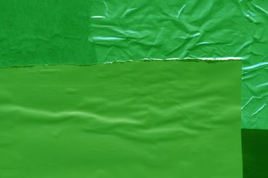 Çeşitli kağıtların kolajı, renkli soyut arkaplan  