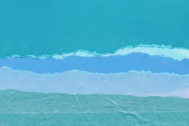 Çeşitli kağıtların kolajı, renkli soyut arkaplan  