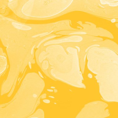 Sarı mermer arkaplan boya sıçrama deseni ile