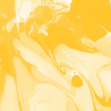 Sarı mermer arkaplan boya sıçrama deseni ile