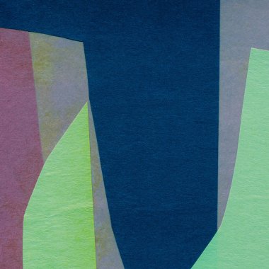 Çeşitli kağıtların kolajı, renkli soyut arkaplan  