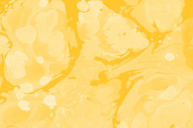 Sarı mermer arkaplan boya sıçrama deseni ile