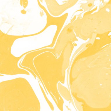 Sarı mermer arkaplan boya sıçrama deseni ile