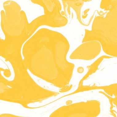 Sarı mermer arkaplan boya sıçrama deseni ile