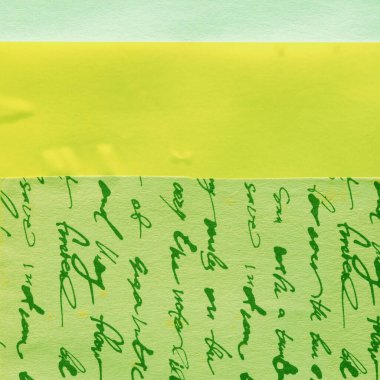 Çeşitli kağıtların kolajı, renkli soyut arkaplan  