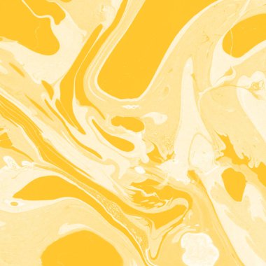 Sarı mermer arkaplan boya sıçrama deseni ile