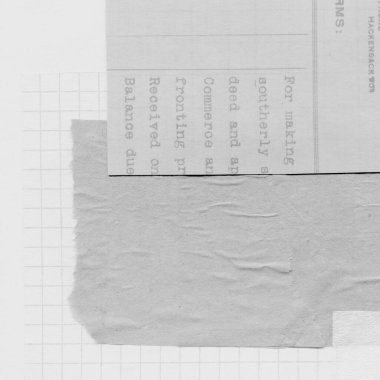 Çeşitli kağıtların kolajı, renkli soyut arkaplan  