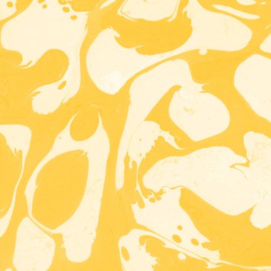 Sarı mermer arkaplan boya sıçrama deseni ile