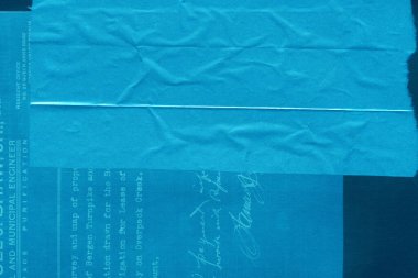 Çeşitli kağıtların kolajı, renkli soyut arkaplan  