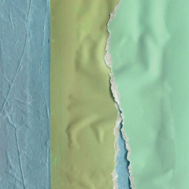 Çeşitli kağıtların kolajı, renkli soyut arkaplan  