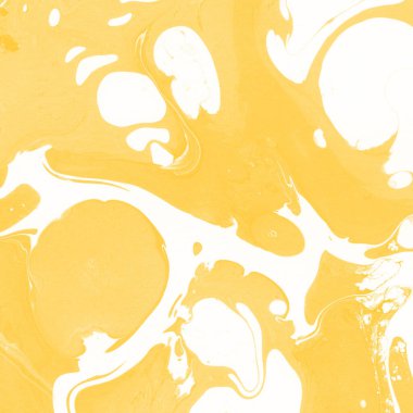 Sarı mermer arkaplan boya sıçrama deseni ile