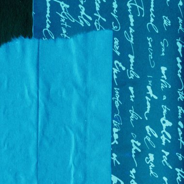 Çeşitli kağıtların kolajı, renkli soyut arkaplan  