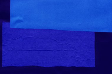 Çeşitli kağıtların kolajı, renkli soyut arkaplan  