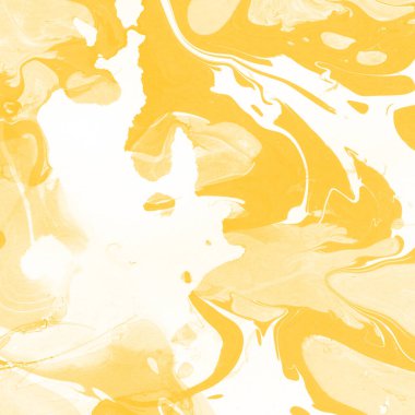 Sarı mermer arkaplan boya sıçrama deseni ile