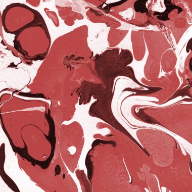 Boya desenli kırmızı mermer arkaplan