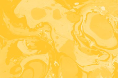 Sarı mermer arkaplan boya sıçrama deseni ile