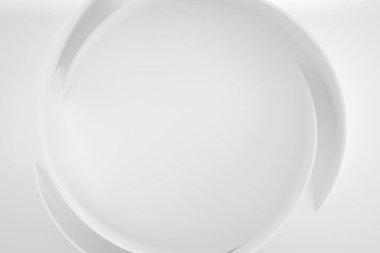 soyut beyaz 3d şekilli duvar kağıdı