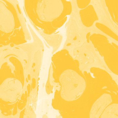 Sarı mermer arkaplan boya sıçrama deseni ile
