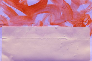 Çeşitli kağıtların kolajı, renkli soyut arkaplan  