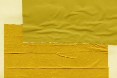 Çeşitli kağıtların kolajı, renkli soyut arkaplan  