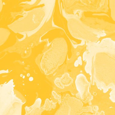 Sarı mermer arkaplan boya sıçrama deseni ile