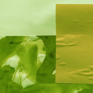 Çeşitli kağıtların kolajı, renkli soyut arkaplan  