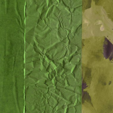 Çeşitli kağıtların kolajı, renkli soyut arkaplan  