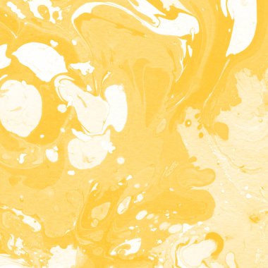 Sarı mermer arkaplan boya sıçrama deseni ile
