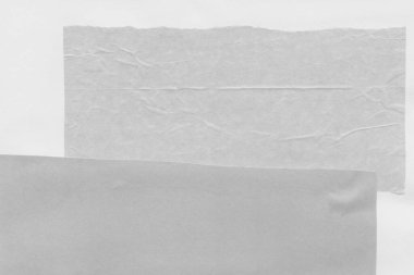 Çeşitli kağıtların kolajı, renkli soyut arkaplan  