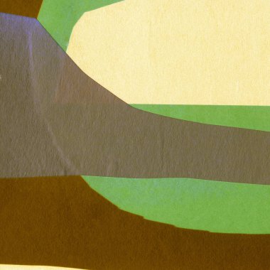 Çeşitli kağıtların kolajı, renkli soyut arkaplan  