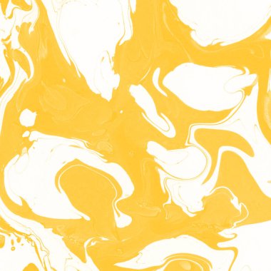Sarı mermer arkaplan boya sıçrama deseni ile