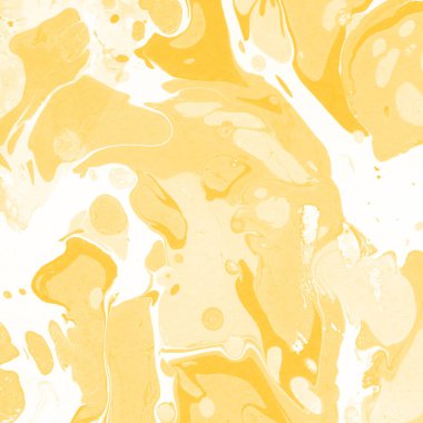 Sarı mermer arkaplan boya sıçrama deseni ile