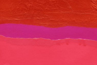 Çeşitli kağıtların kolajı, renkli soyut arkaplan  