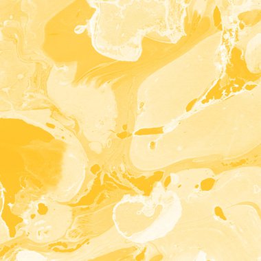 Sarı mermer arkaplan boya sıçrama deseni ile
