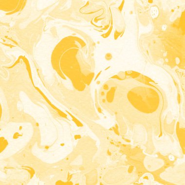 Sarı mermer arkaplan boya sıçrama deseni ile