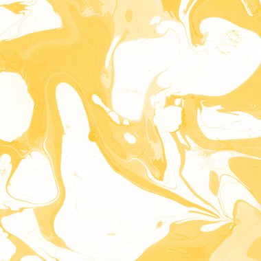 Sarı mermer arkaplan boya sıçrama deseni ile