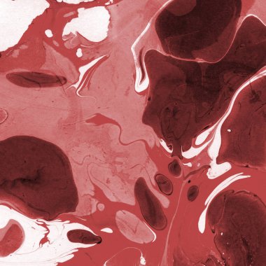 Boya desenli kırmızı mermer arkaplan