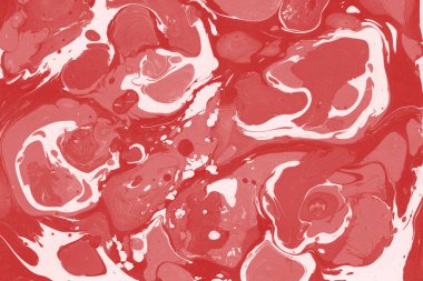 Boya desenli kırmızı mermer arkaplan