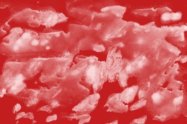 Beyaz kağıt arka planda renkli mürekkep ve suluboya doku. Gradyan boya darbeleri ve kalsiyum kaybı etkisi. El boyaması gouache soyut görüntü. Tuvali dağıt..