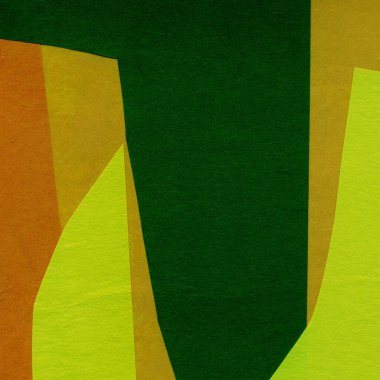 Çeşitli kağıtların kolajı, renkli soyut arkaplan  