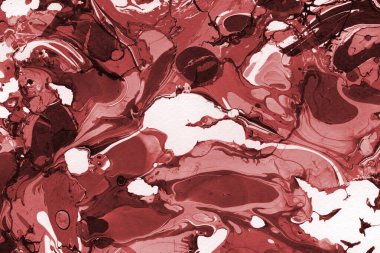 Boya desenli kırmızı mermer arkaplan