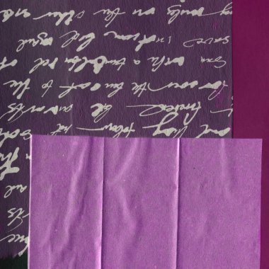 Çeşitli kağıtların kolajı, renkli soyut arkaplan  