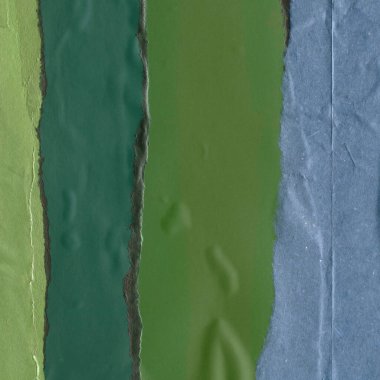 Çeşitli kağıtların kolajı, renkli soyut arkaplan  