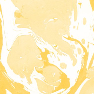 Sarı mermer arkaplan boya sıçrama deseni ile