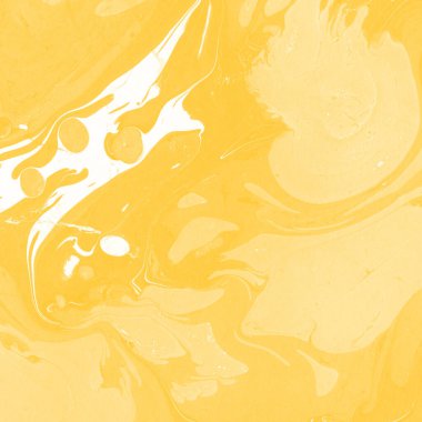 Sarı mermer arkaplan boya sıçrama deseni ile