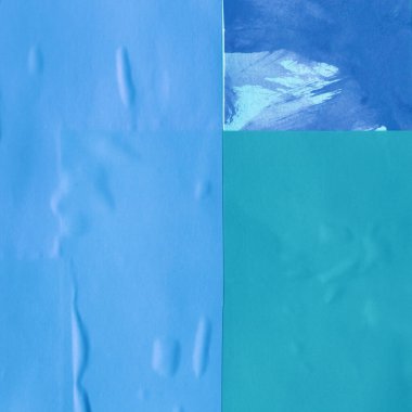 Çeşitli kağıtların kolajı, renkli soyut arkaplan  