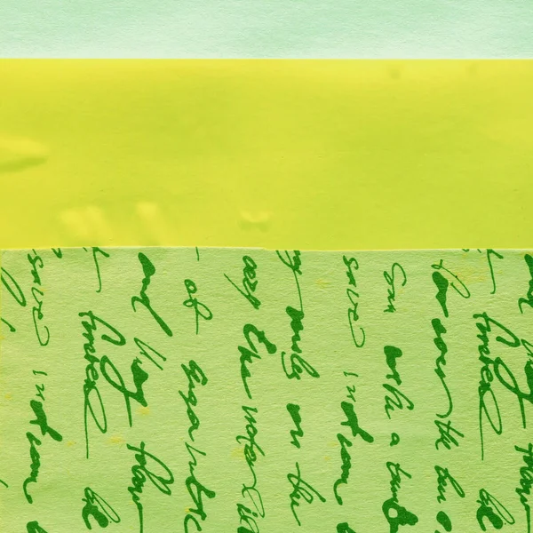 Çeşitli kağıtların kolajı, renkli soyut arkaplan  